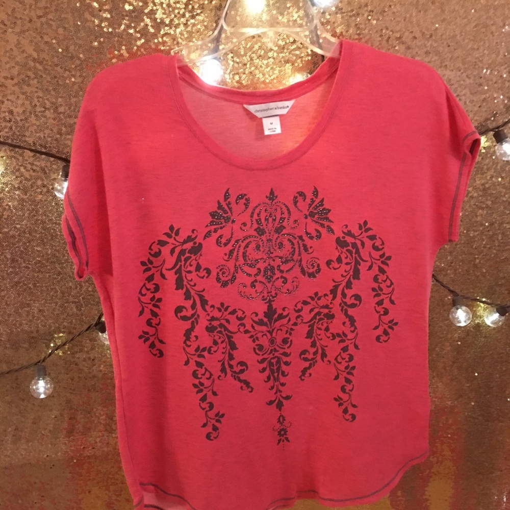 Christopher & Banks Coral T-shirt